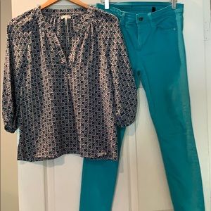 *2-Piece* Outfit- Joe's Jeans and Joie Blouse